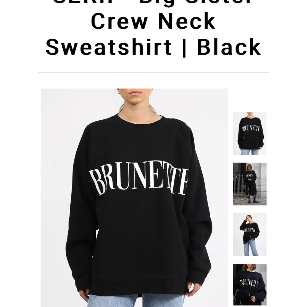Brunette the Label Big Sister Crew Neck Sweater
